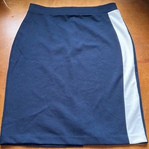 Banana republic factory side stripe navy pencil skirt.